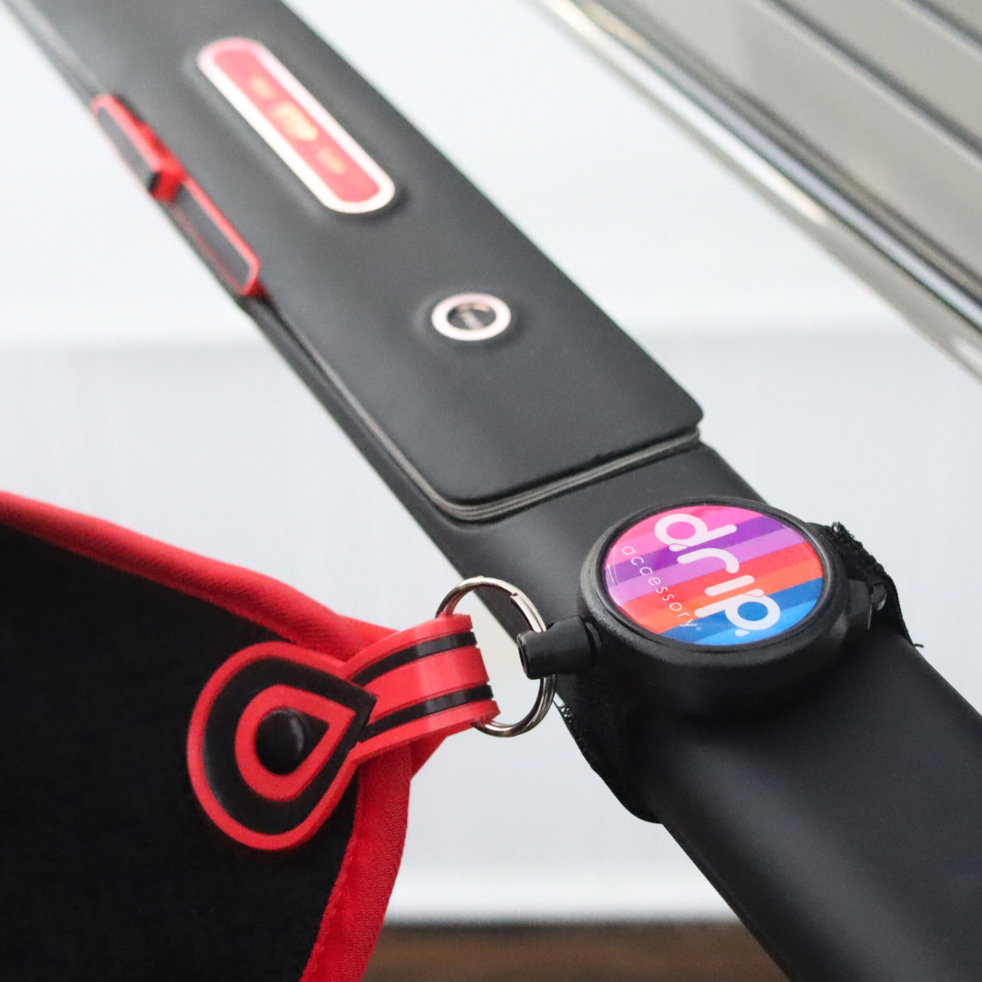 DRIPTOWEL - Retractable Sweat Towel for Treadmills and Spin Bikes