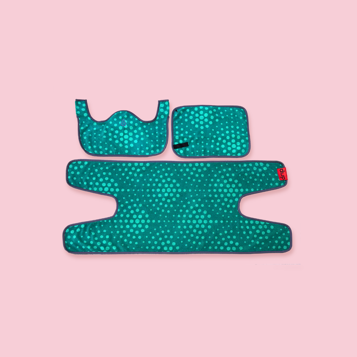 The Starter Bundle: 1 Spintowel and 1 Big Sweat in Dots colorway
