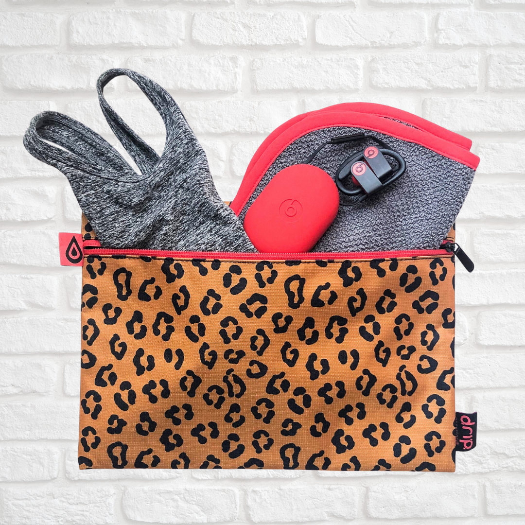 leopard tidy tote